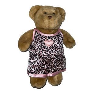 Build-A-Bear BAB‎ Talking Bear Plush 15" Tan Stuffed Animal Clothes
